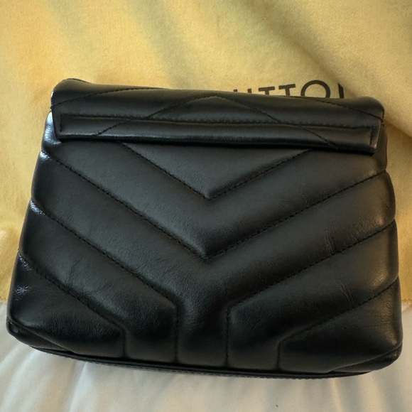 YSL toy Lou Lou quilted in black with gold hardware. - Picture 6 of 15